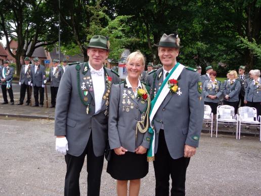 Ehrungen für 25 Jahre Mitgliedschaft: Jörg Neuse, Petra Hubmann-Lübbe und Konrad Lübbe