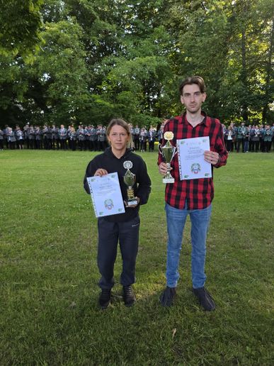 Die Volkskönigin Kim-Jaqueline Gloth und der Volkskönig Tobias Stabenow